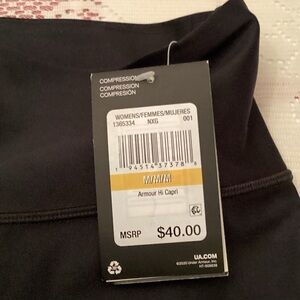 Under Armour Black Armour Hi Capri